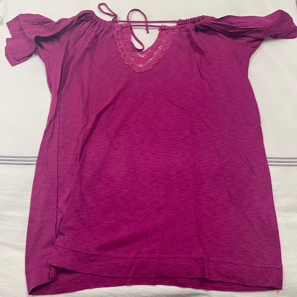 Michael Stars hot pink T.